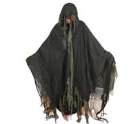 Generisch Cape à capuche pour Halloween, costume de sorcière, costume de fantôme, pour bal masqué, carnaval, vacances, maison, , réunion de vampire, , matériau polyester, longueur