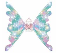 Generisch Cape pour enfants - Ailes de papillon électriques lumineuses pour garçons et filles - Accessoires dorsaux - Ailes LED mobiles - Cadeau spécial pour les fêtes d'enfants et les séances photo