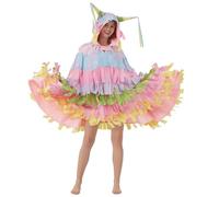 Generisch Cape pour femme - Costume de carnaval mexicain - Cape à thème mexicain pour performance sur scène, cosplay et événements festifs - Élégante cape pour carnaval et fête à thème