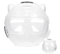 Generisch Capot pour chat, casque de protection transparent, respirant, protection contre les morsures et les rayures, pour le toilettage, le bain, la coupe, les ciseaux, les chiots, les petits chiens