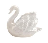 Generisch Capuchons de cuvette de toilettes | Cygne en céramique moderne décoratif | Couvercle de lunettes de toilette Décoration de salle de bain pour la maison, la buanderie, les toilettes d'invités