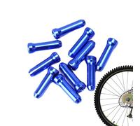 Generisch Capuchons d'extrémité de câble de vélo | de protection de fil de frein | 10 pièces de virole en d'aluminium, accessoire de sertissage de vélo de montagne ; pièces de rechange
