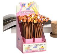 Generisch Capybara Lot de 48 crayons amusants pour | Crayon de classe vacillant | 0,5 mm pour les élèves, les enseignants, la planification, le journal, les études, le travail, la maison