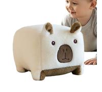 Generisch Capybara Peluche Capybara - Couverture doudou avec fonction coussin - Coussin doux comme accessoire d'intérieur pour canapé, lit, salon, voiture et bureau