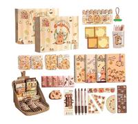 Generisch Capybara Stationery Set de papeterie - Fournitures scolaires mignonnes avec étui à crayons | Centre d'étude animal pour dessiner, écrire, garçons, filles, enseignants, anniversaires