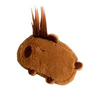 Generisch Capybara Trousse en peluche mignonne | Trousse à crayons en peluche animal - Sac de papeterie pour le bureau à domicile, le collège, le lycée, l'université, le dortoir d'étudiant, les