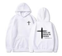 Generisch Caractéristiques du sweat à capuche 3D pour homme avec impression numérique, sports de rue mode tendance : pull homme L, Blanc., M