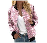 Generisch Cardigan décontracté à manches longues comme cardigan ouvert dans une coupe décontractée, design confortable pour un usage quotidien, Rose, S