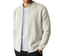 Generisch Cardigan en tricot épais avec devant ouvert - Pull doux à manches longues pour les activités de plein air - Col montant confortable pour la vie quotidienne - Style urbain - Veste pour homme