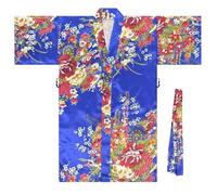 Generisch Cardigan japonais à lacets - Peignoir traditionnel décontracté en forme de cerise pour costumes de cosplay