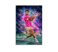 Generisch Carlos Alcaraz Poster d'art sur le thème du tennis Peinture murale Peinture murale Impression Décoration moderne 50 x 75 cm