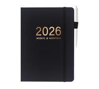 Generisch Carnet A5 à couverture rigide, journal d'écriture 2026 avec 144 feuilles, organisateur de calendrier, parfait pour l'école, le bureau, les voyages, les études, les affaires, la maison