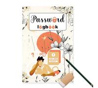 Generisch Carnet de notes avec mot de passe, carnet de pages web | Organiseur pour comptes de jeux et logins - Aide de rangement sûre pour les femmes et les hommes