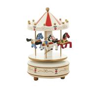 Generisch Carosello Carillon in Legno - Kit Carillon Rotante Con Musicali | Giocattolo Melodico per Addormentarsi | Decorazione Torta Compleanno Cameretta Bambini Regalo