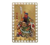 Generisch Carte chinoise, dieu de la richesse, carte de bonheur, carte de dieu de la richesse chinoise, carte de dieu de la richesse chinoise, carte talisman dorée pour les amis de la famille