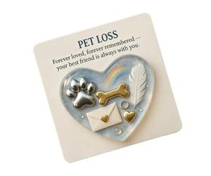 Generisch Carte de consolation perdue, format de poche pour chiot, avec carte de condoléances pour chiens, pour les amoureux des animaux, les amis, les vétérinaires, les refuges pour animaux