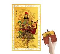 Generisch Carte de dieu 2026 - de cuivre - Ornements dorés - Décoration pour le Nouvel An chinois, pour la famille, les amis, les collègues