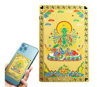 Generisch Carte de Dieu des Fortunes | Doré chinois | pour l'argent, la prospérité, le bonheur et | Carte décorative spirituelle pour amis, famille, portefeuille, gel