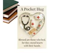 Generisch Carte de poche - Souvenir de relations réconfortants, carte de poche 3D en forme de cœur, pour adolescents, filles, adultes, amis, anniversaire, Noël