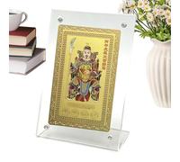 Generisch Carte de protection pour le Nouvel An chinois - En cuivre comme souvenir - Carte de bénédiction pour l'année du cheval - Pour bonheur, succès, décoration d'occasions festives