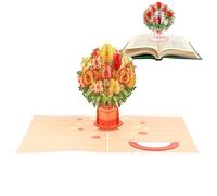 Generisch Carte de vœux de Saint-Valentin - Carte postale à collectionner à des fins décoratives - Cartes de vœux pop-up 3D - Pour un mariage, une petite amie, un mari, une épouse, un anniversaire