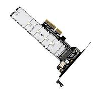 Generisch Carte d'extension pour disques durs | Adaptateur PCIe 5.0 M.2, carte adaptateur pour de données et sauvegarde des disques avec dissipateur thermique | Mise à niveau pour PC et