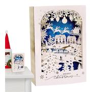 Generisch Cartes de Noël mignonnes, cartes de vœux de Noël créatives pour enfants, cartes de vœux de Noël uniques pour les activités de Noël