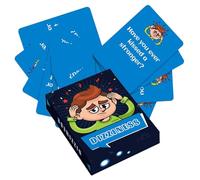 Generisch Cartes de questions pour conversations | Jeu de 50 pièces pour des divertissements profonds à deux ou en groupe | Ensembles de cartes pour les voyages, le camping, les trajets en voiture