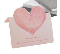 Generisch Cartes de remerciement petites, fête des enseignants, carte de vœux polyvalente, cadeau de vacances florale, message frais pour la journée des enseignants, occasions spéciales, 6,5 x 6,4 cm