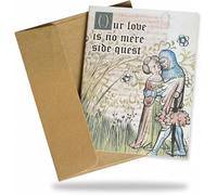 Generisch Cartes de Saint-Valentin médiévales, cartes médiévales amusantes pour femmes et hommes, cartes d'anniversaire gothiques pour couple, cartes humoristiques pour adultes pour anniversaire et