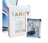 Generisch Cartes de tarot - Livre d'accompagnement de cartes de tarot - Jouet portable avec instructions claires pour journal intime, voyage, experts, Noël, débutants, interprétations d'horreur