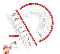 Generisch Cartes d'entraînement - Guide haute résolution de 36 pièces - Avec images d'entraînement renforçantes - Pour femmes, hommes, débutants, salle de sport et activités de plein air