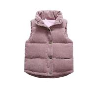 Generisch Casque de chantier pour enfant Gilet flou sans manches Manteau d'extérieur Poches Gilet Noir Enfant, Rose, 2-3 ans