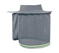 Generisch Casque de construction Sunshade - Attache de protection du cou haute visibilité, housse en tissu respirant et anti-UV - Accessoire de sécurité léger - Équipement de laboratoire d'extérieur