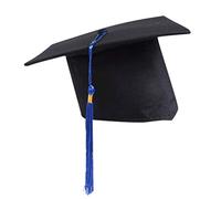 Generisch Casquette adulte gland réglable haut diplôme enfant avec casquettes de baseball neutres scolaire université, bleu, taille unique