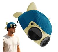 Generisch Casquette de baseball avec visière avec oreilles de chat et | Chapeau de pêcheur à large bord pour homme et femme ainsi que les jardiniers, les golfeurs, les voyageurs, la pêche