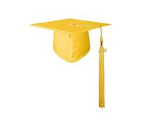 Generisch Casquette de baseball, chapeau de cowboy, chapeau western, chapeau de soleil, casquette de bachelor, uniforme scolaire, casquette de remise des diplômes pour adultes, jaune, taille unique