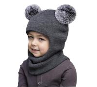 Generisch Casquette de baseball Chapeau de soleil Chapeau de cowboy Chapeau Western Chapeaux chauds Filles Garçons avec Capuche Hiver Écharpe Enfant Chapeau Chapeau Écharpe Tricoter Bébé Soins, GY2