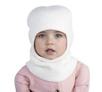 Generisch Casquette de baseball Chapeau de soleil Chapeau de cowboy Chapeau Western Chapeaux chauds Filles Garçons avec Capuche Hiver Écharpe Enfant Chapeau Chapeau Écharpe Tricoter Bébé Soins, Blanc