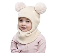 Generisch Casquette de baseball Chapeau de soleil Chapeau de cowboy Chapeau Western Chapeaux chauds Filles Garçons avec Capuche Hiver Écharpe Enfant Chapeau Chapeau Écharpe Tricoter Bébé Soins, beige