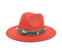Generisch Casquette de Baseball Chapeau de Soleil Chapeau de Cowboy Chapeau Western Unisexe Rétro Occidental Cowboy Chapeau d'équitation pour Adulte, Ceinture en Cuir, Large Casquette, Chapeau de