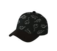 Generisch Casquette de baseball dinosaure pour bébé et enfant - Protection solaire réglable - Pour garçons et filles au quotidien, Noir , 4-8 ans