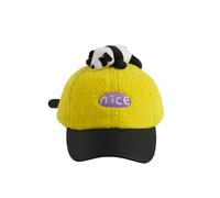 Generisch Casquette de baseball douce pour enfant avec motif panda mignon, chapeau de soleil unisexe pour tout-petits, idéal pour jouer en plein air et pour la vie quotidienne, jaune, 3-8 ans