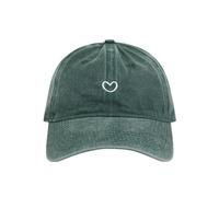 Generisch Casquette de baseball pour femme avec motif cœur brodé - Casquette réglable en coton - Pour le sport, l'été, l'extérieur - Pour les voyages, les festivals, la protection solaire, taille