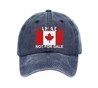 Generisch Casquette de baseball vintage délavée pour hommes femmes noir Canada n'est pas pour SA LE Casquette de baseball noire, Marine, taille unique