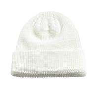 Generisch Casquette de chasse pour hommes et femmes, couleur unie, mignons, bonnets, tricotés, super doux, extensibles et chauds, bonnet d'hiver 47, Blanc., taille unique