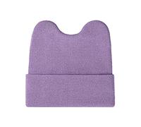 Generisch Casquette de cyclisme pour femme - Oreilles de lapin mignonnes - Chapeau en laine - Chapeau chaud - Casquette solide 2017, lilas, taille unique