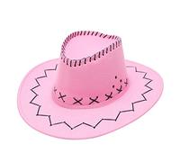 Generisch Casquette de voyage à large bord avec inscription « EIN Cowboy Am And The Lache Dog » pour adulte, Rose, taille unique