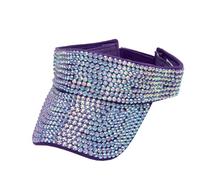 Generisch Casquette enfant bleu bling strass chapeau de sport casquette d'été réglable casquette visière unisexe plaquette type Wicke casquettes, Pp2, taille unique