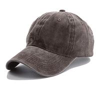 Generisch Casquette lavable avec lampe - Casquette décontractée réglable avec élastique, marron, taille unique
